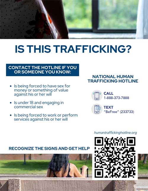 Human Trafficking Resources Information